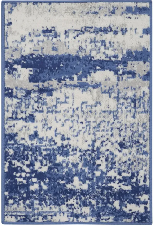 Whimsicle WHS06 Ivory/Navy 2' x 3' Rug