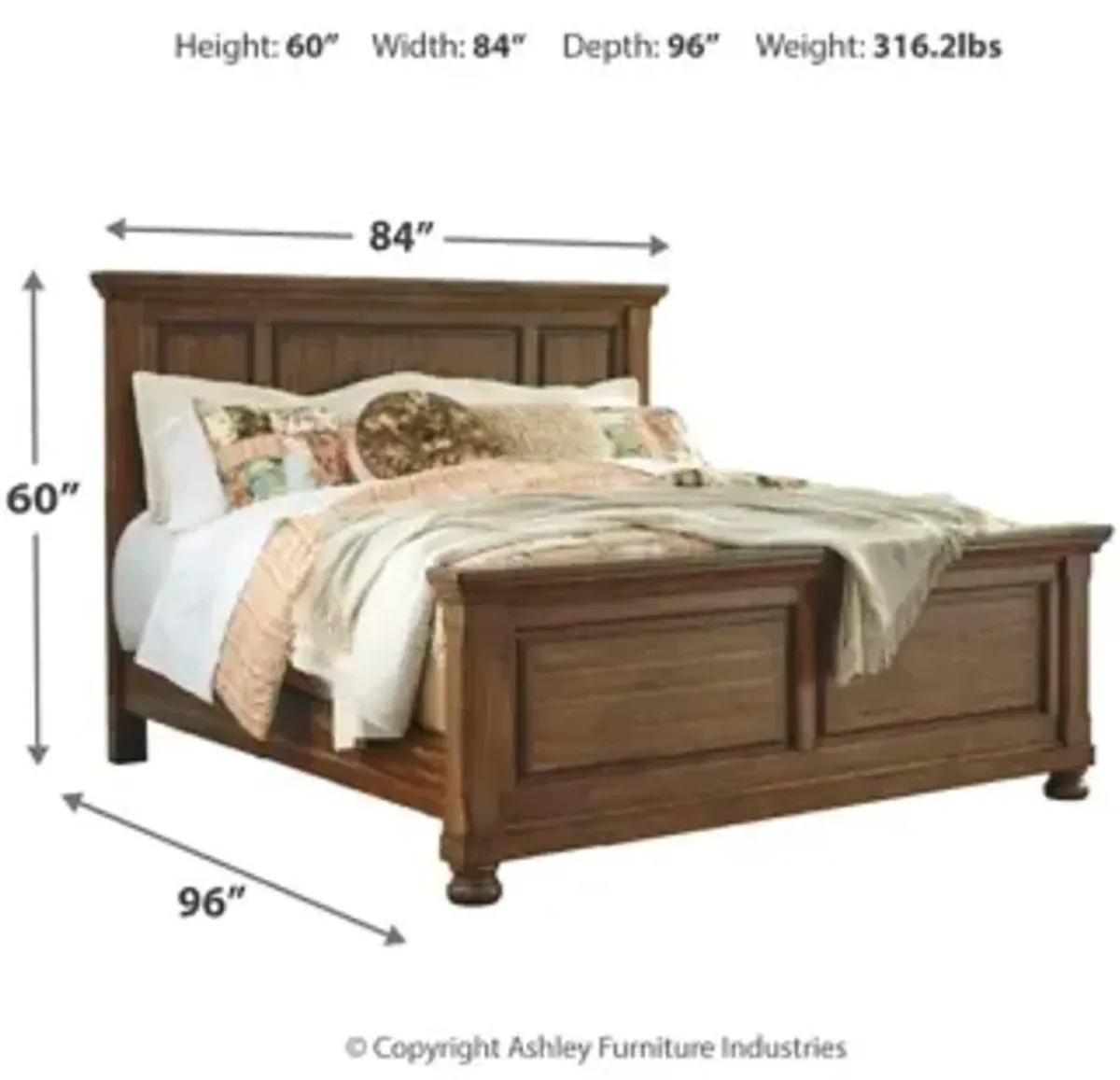 Flynnter California King Panel Bed