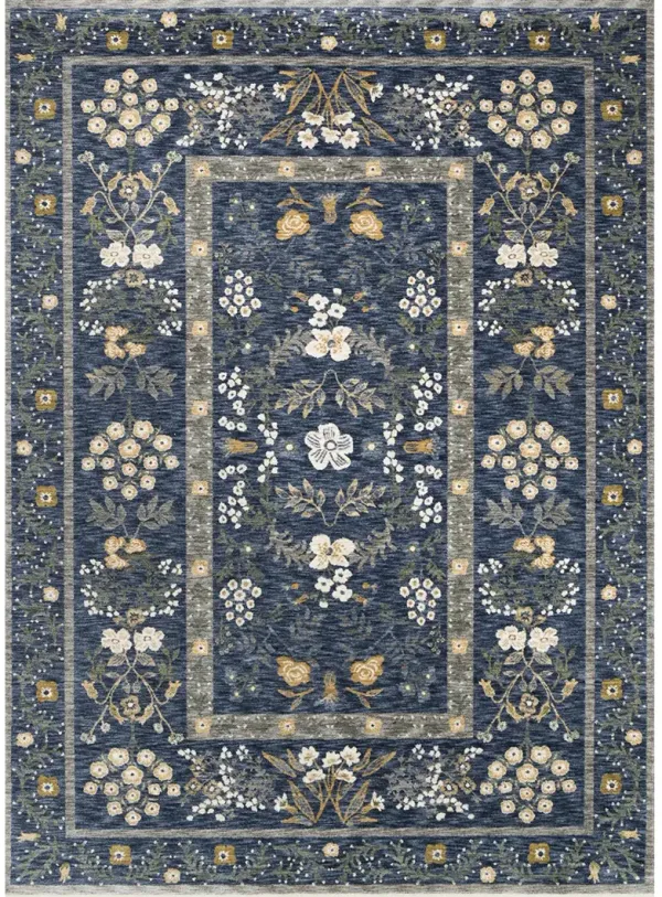 Kismet KIS01 Navy 6'7" x 9'4" Rug by Rifle Paper Co.