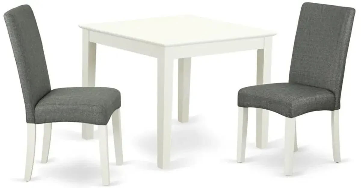 Dining Room Set Linen White, OXDR3-LWH-07