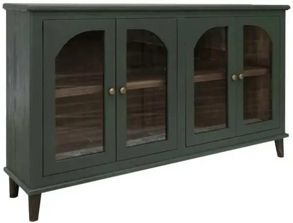 Crafters and Weavers Celtic Solid Wood Console / TV Stand / Sideboard - 71 - Green