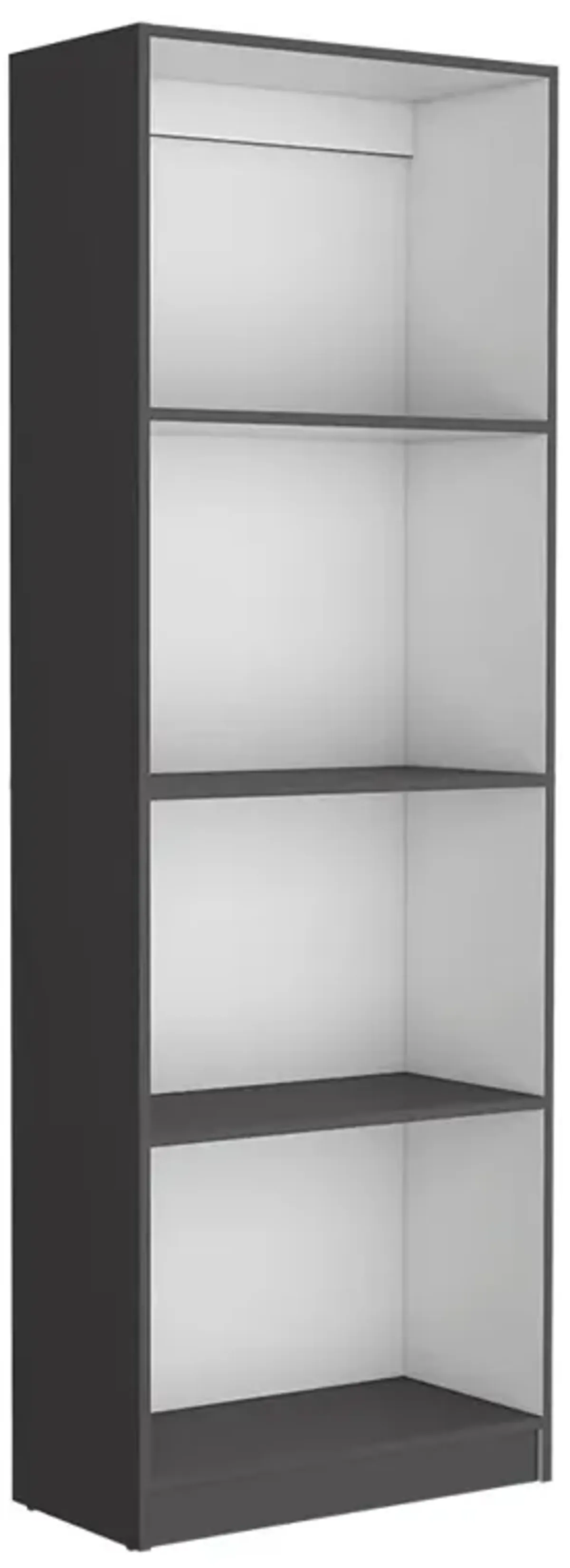 Bookcase Benzoni, Office, Matt Gray / White