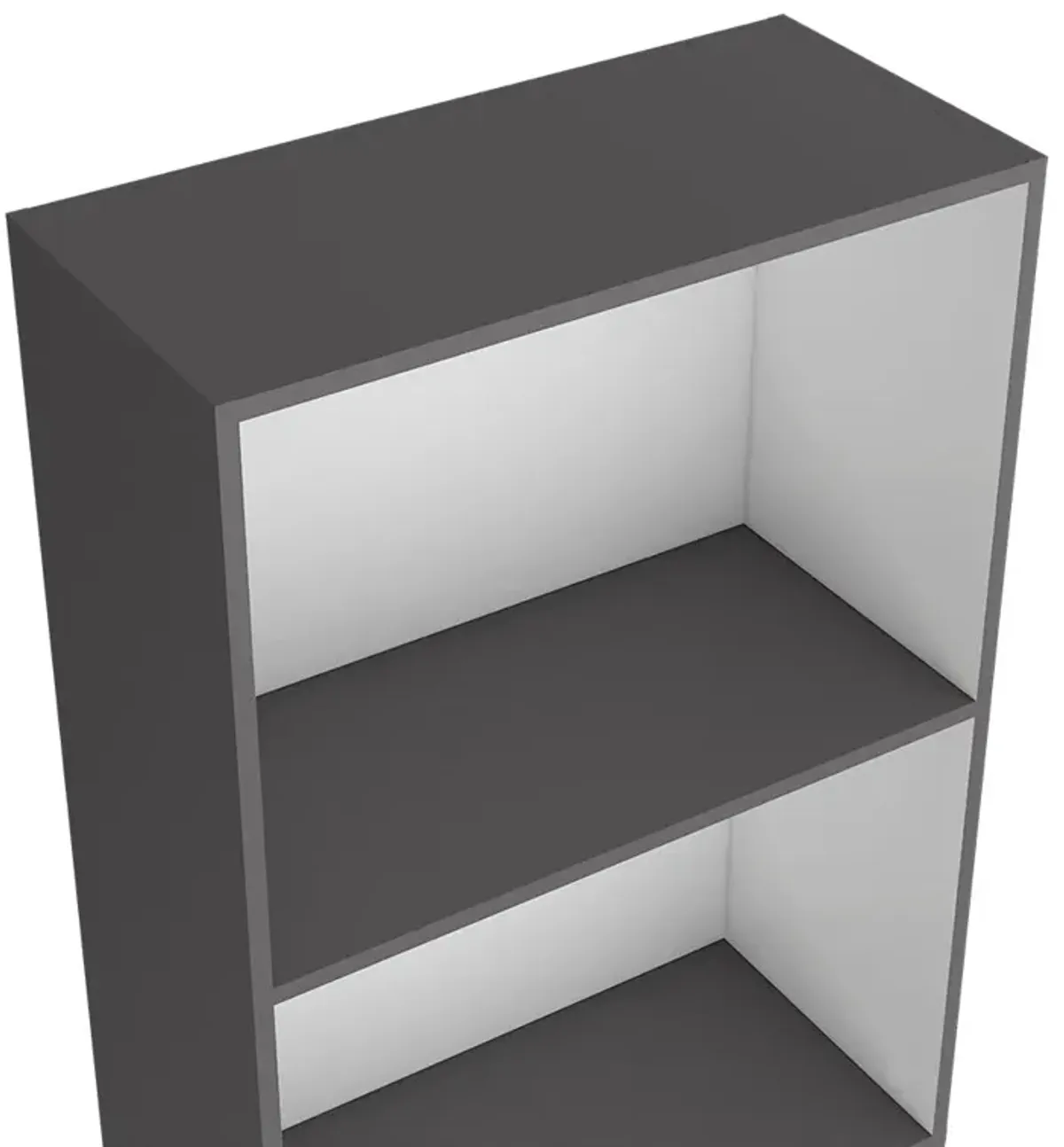 Bookcase Benzoni, Office, Matt Gray / White