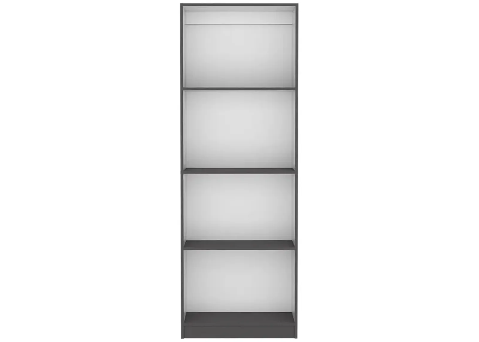 Bookcase Benzoni, Office, Matt Gray / White