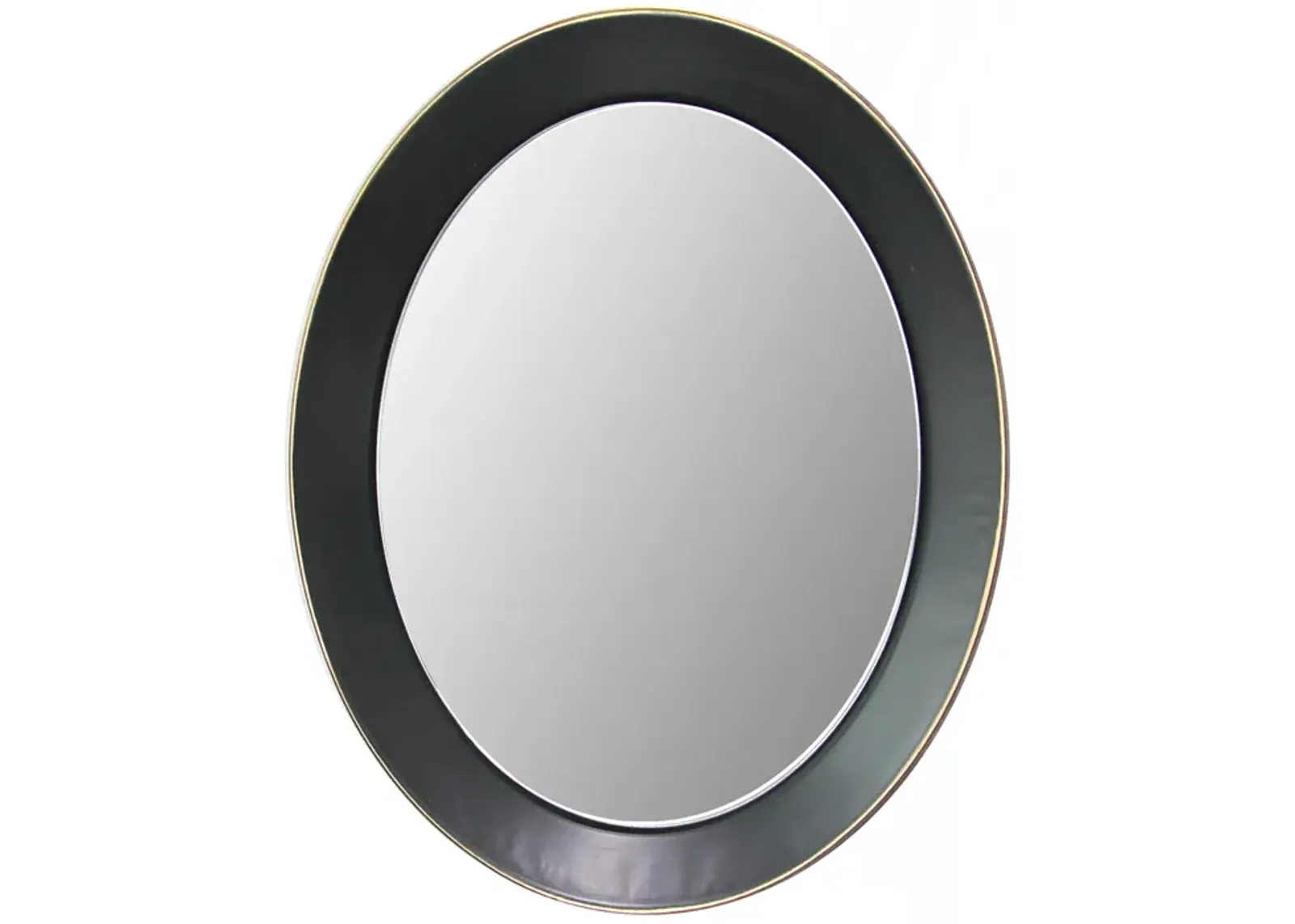 Oval metal decorative mirror