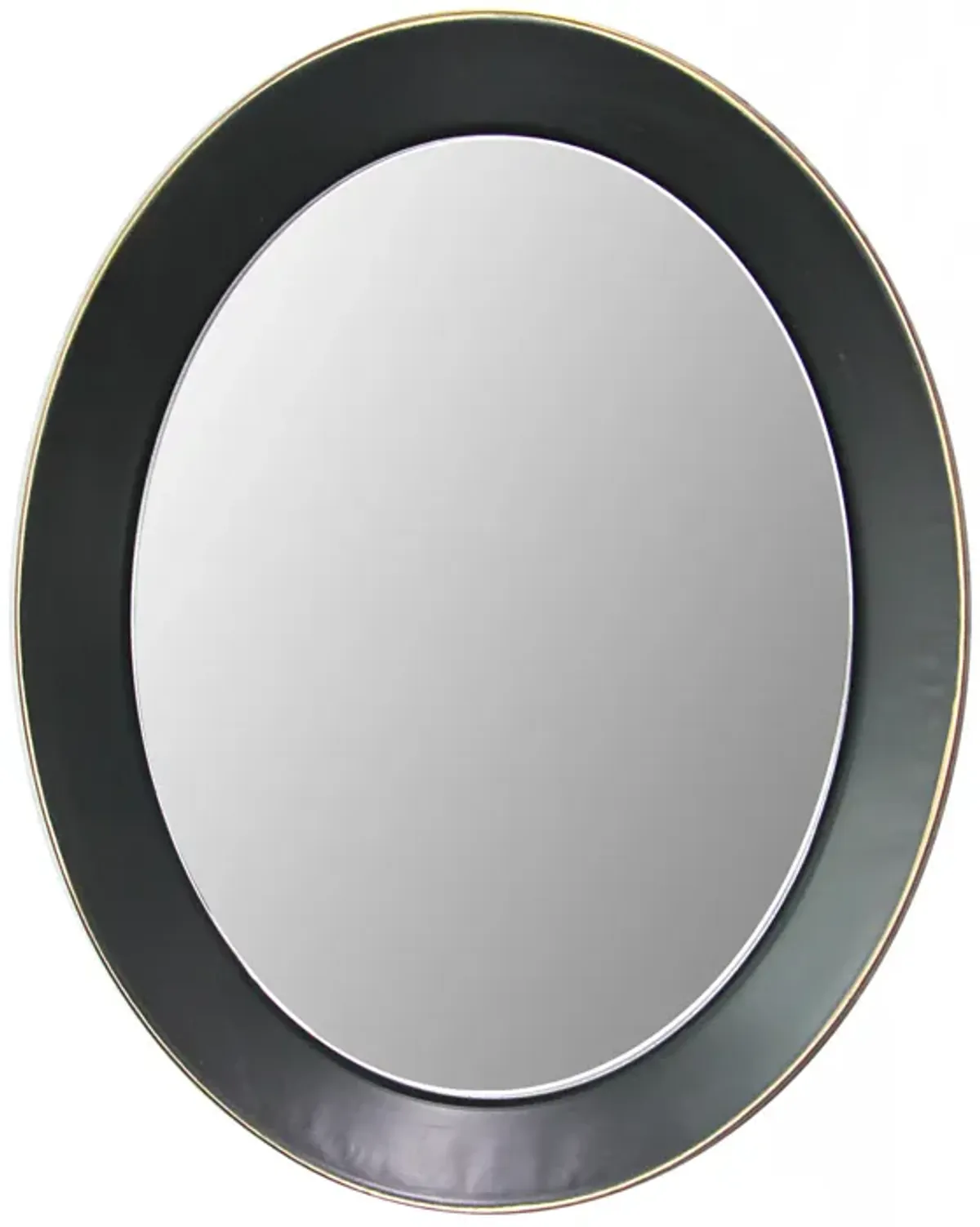 Oval metal decorative mirror