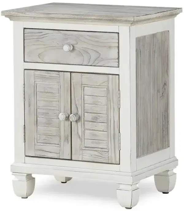 Sea Winds Coastal Furniture Islamorada 1-Drawer / 2-Door Nightstand