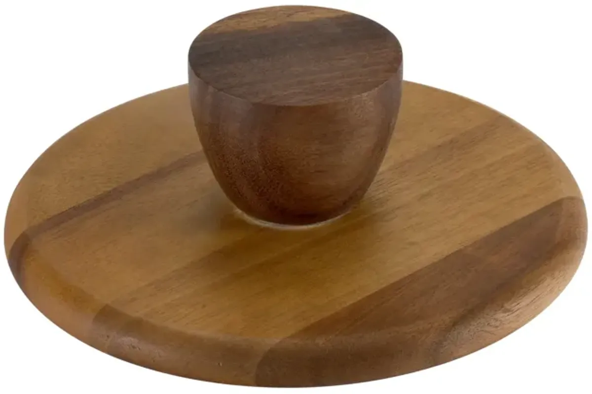 Cake Stand - large - Natural Acacia Base