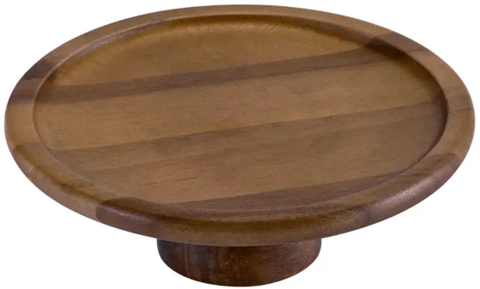 Cake Stand - large - Natural Acacia Base