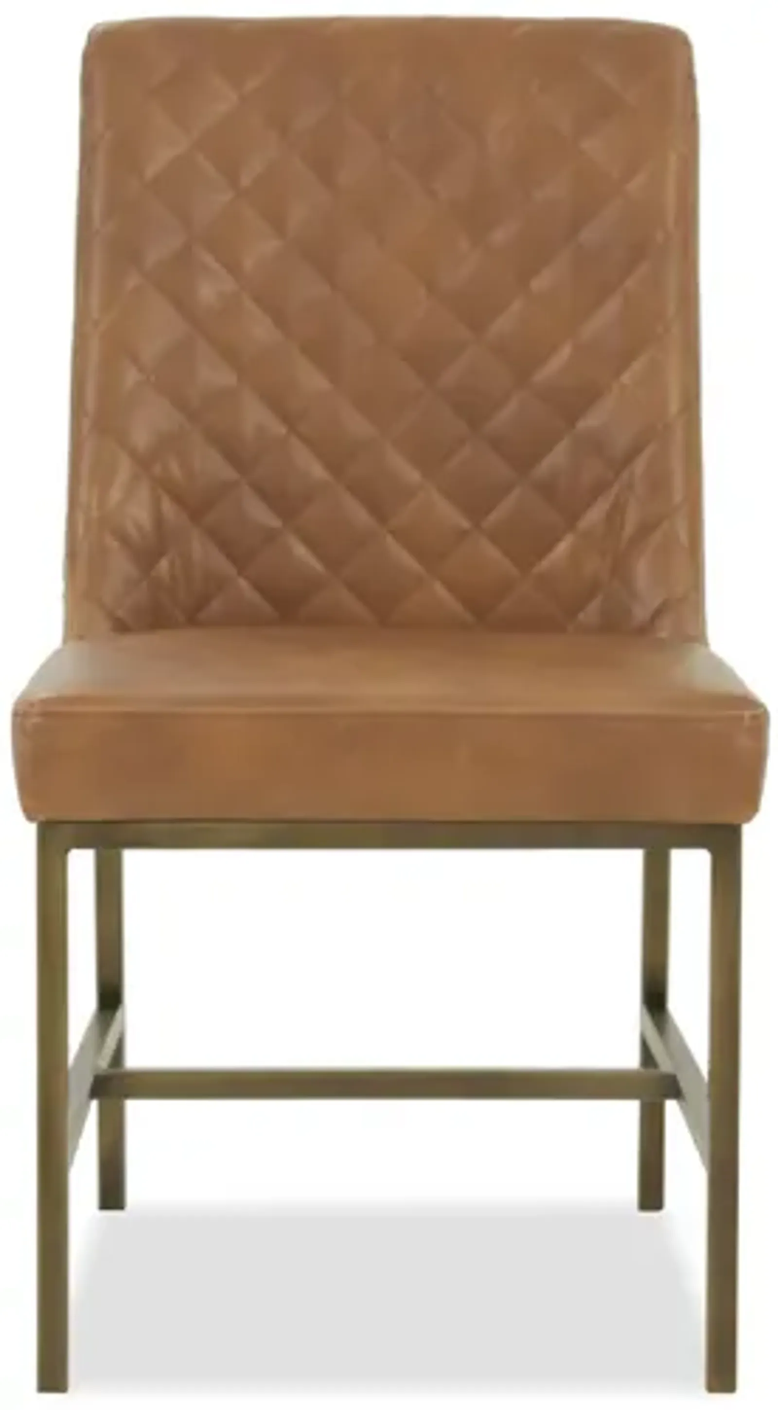 Caramel & Metal Dining Chair