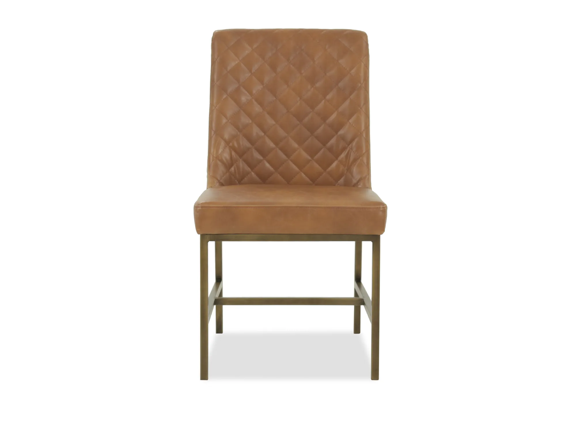 Caramel & Metal Dining Chair