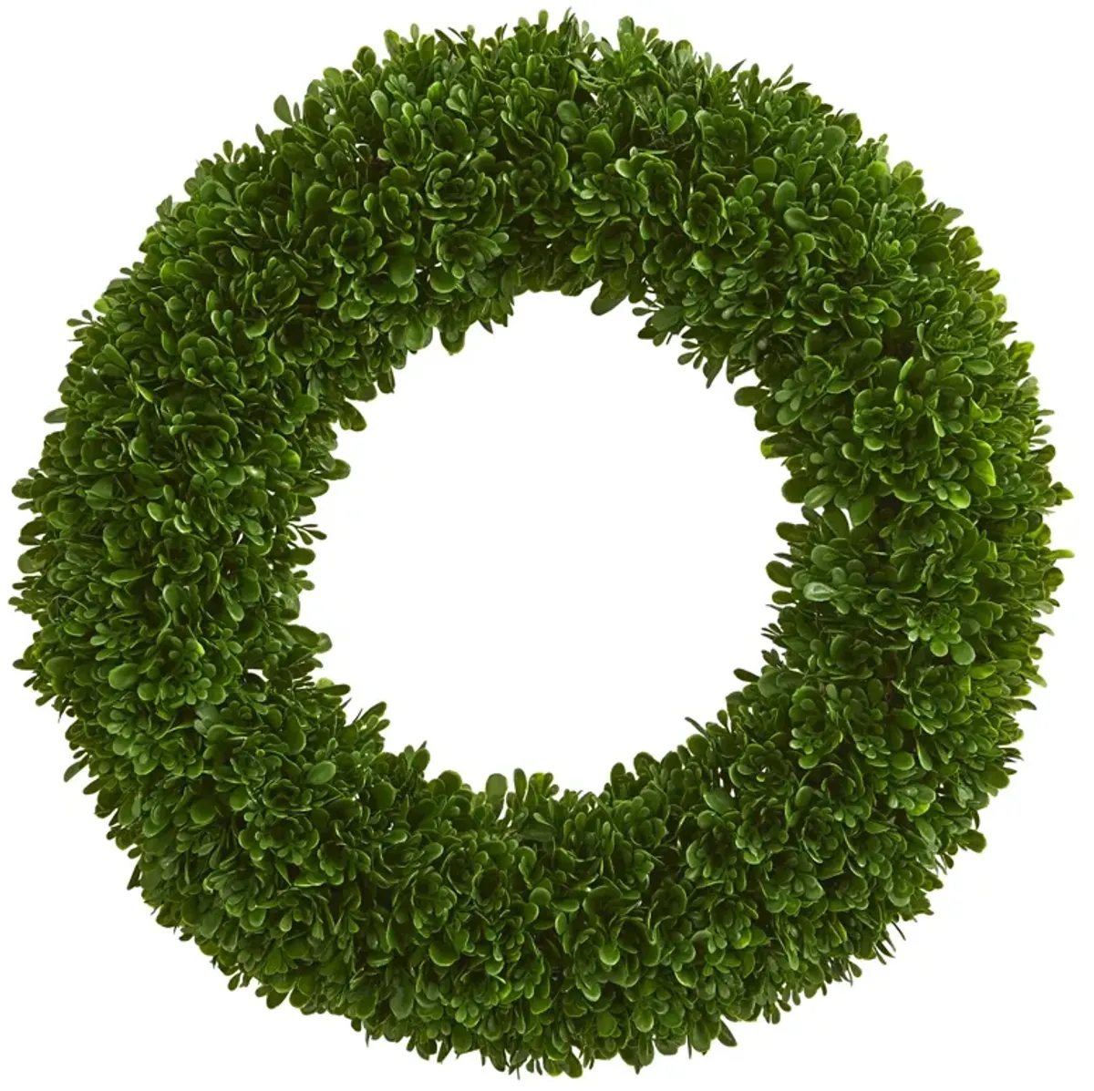 HomPlanti 19.5" Tea Leaf Wreath UV Resistant (Indoor / Outdoor)