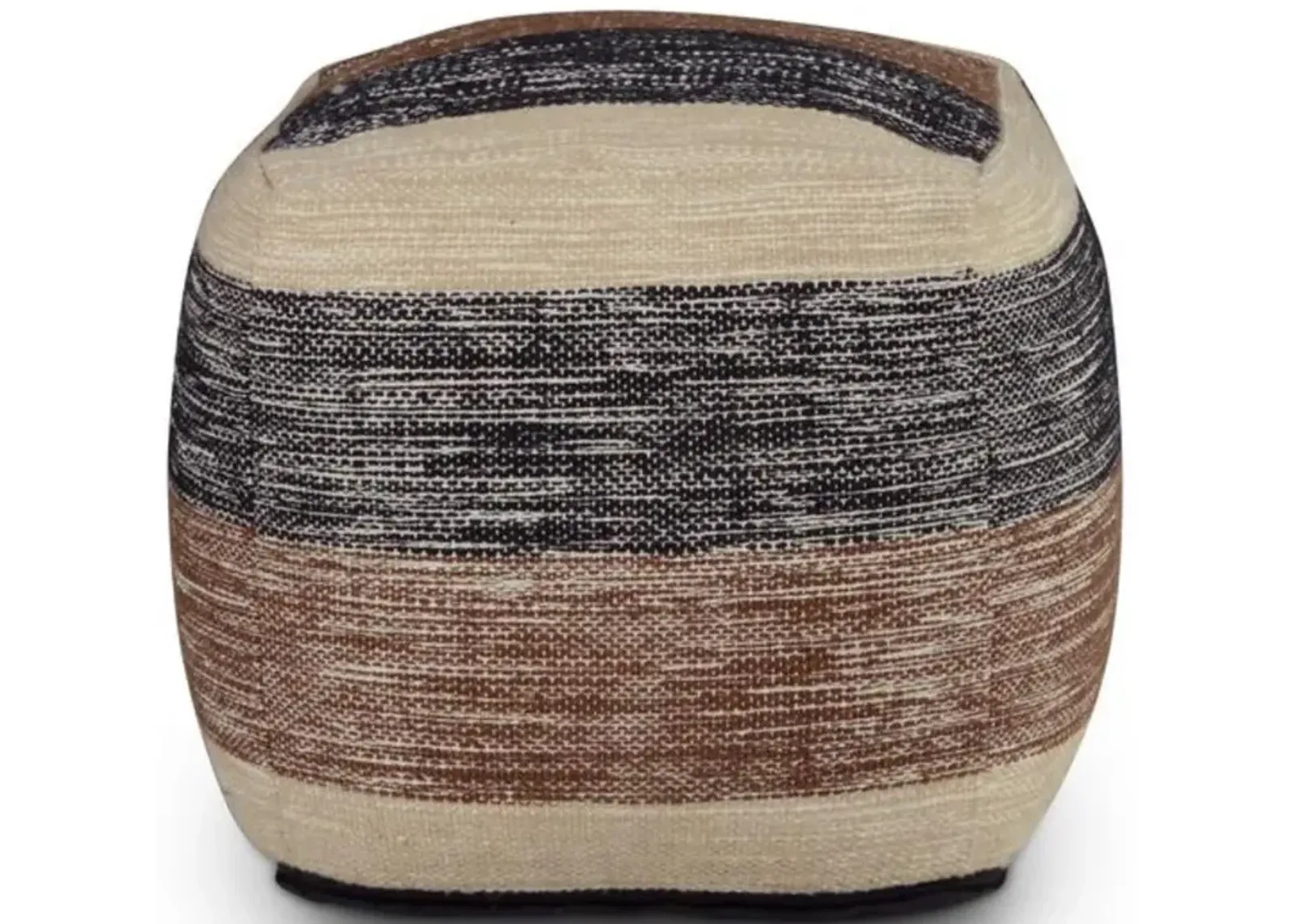 Jamal Square Handwoven Pouf