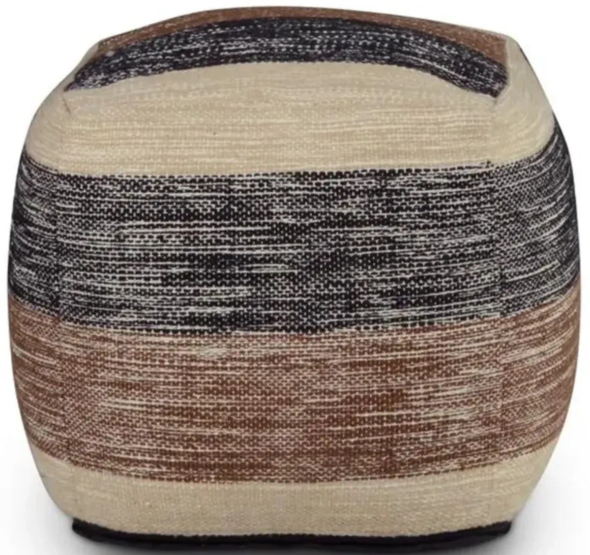 Jamal Square Handwoven Pouf