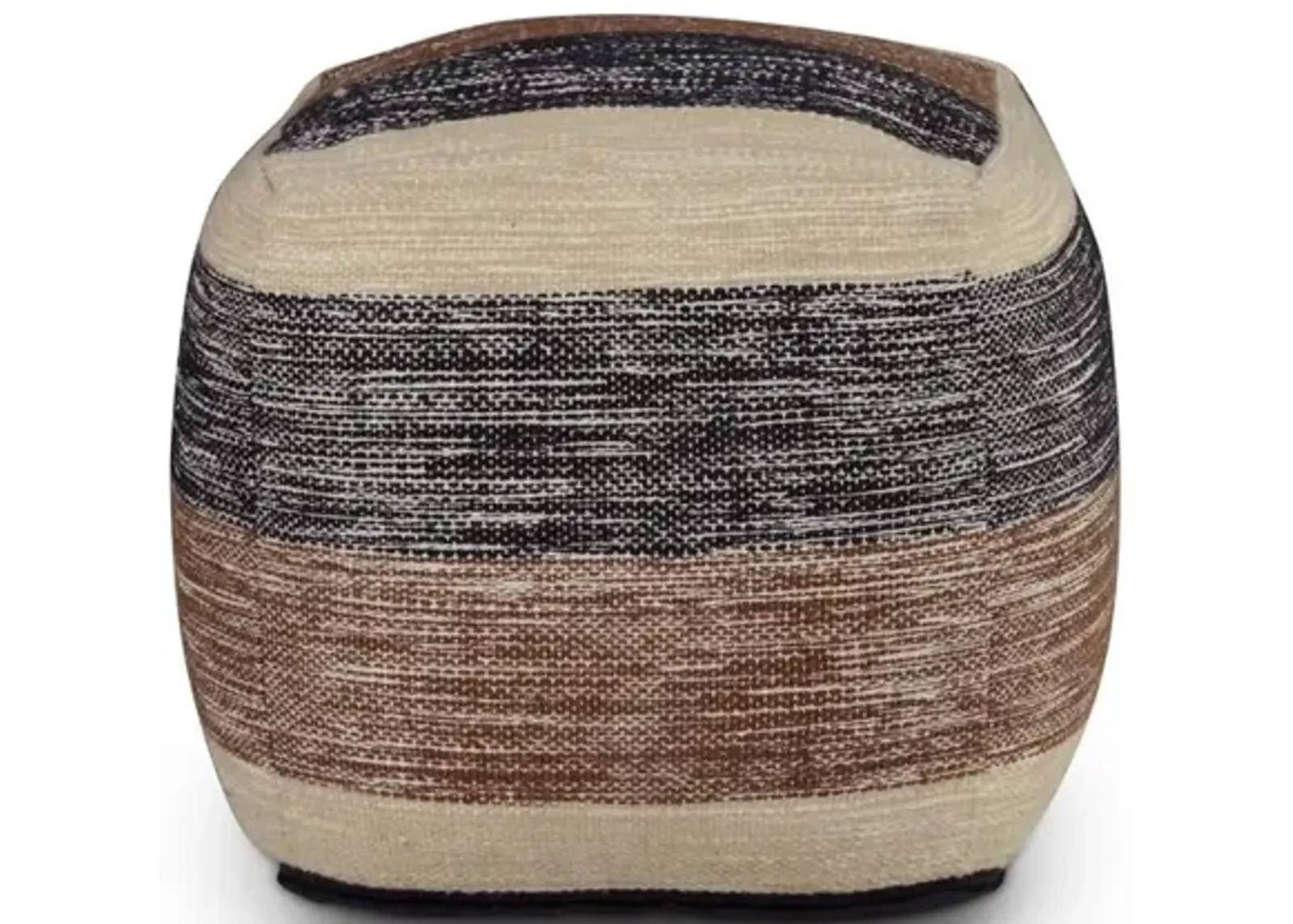 Jamal Square Handwoven Pouf