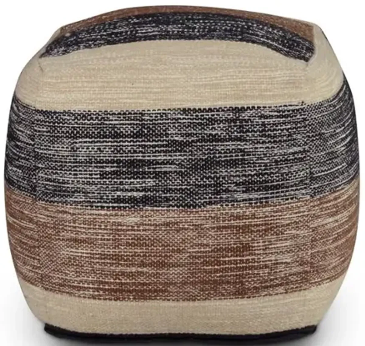 Jamal Square Handwoven Pouf