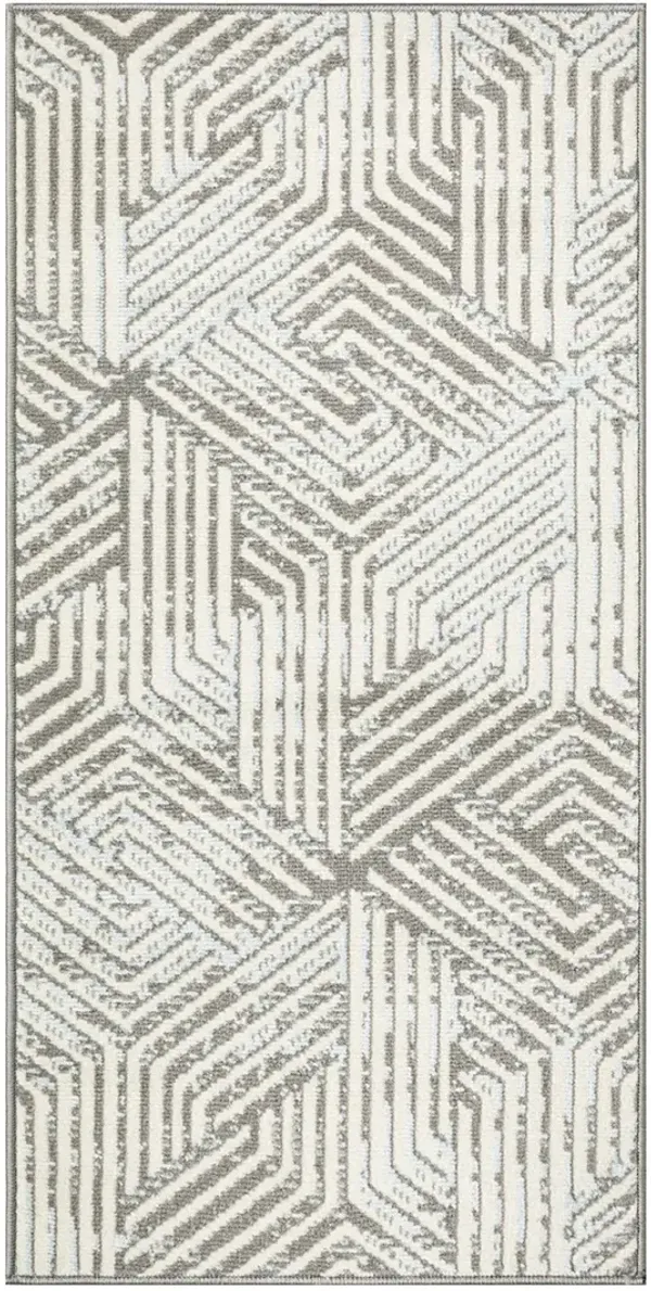 Grafix GRF39 Gray 3' x 5' Rug