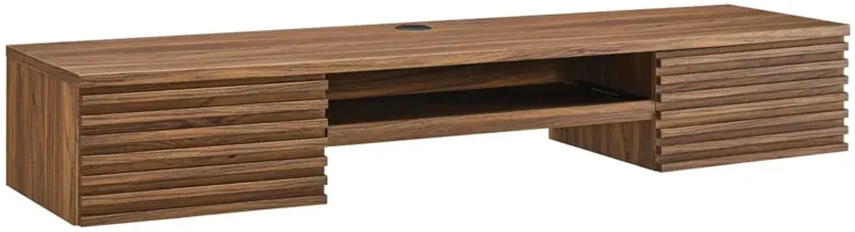 Render Wall Mount Wood Office Desk