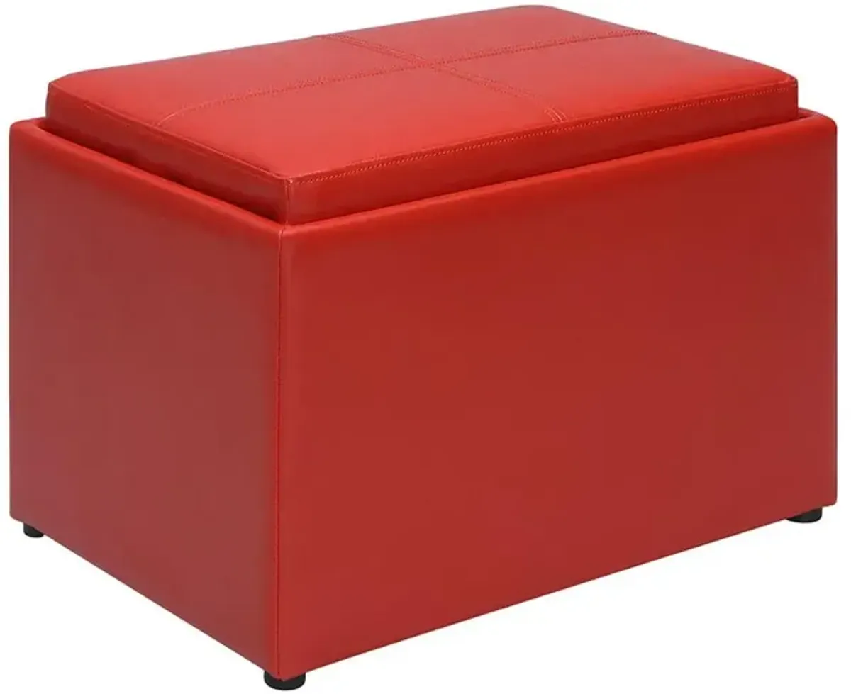 Convience Concept, Inc. Accent Storage Ottoman with Reversible Tray