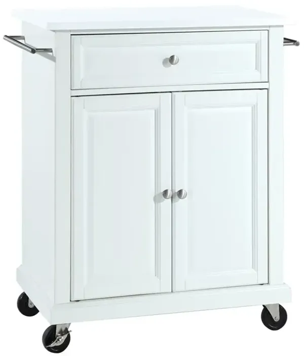 Crosley Furniture Compact Stone Top Kitchen Cart