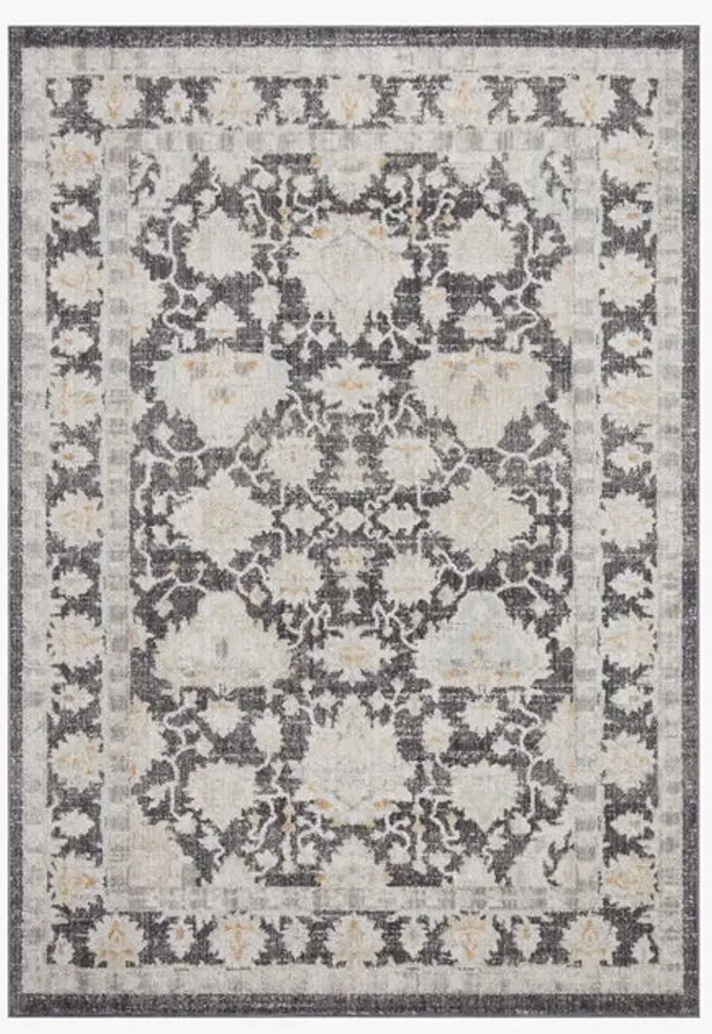 Monroe MON05 Charcoal/Natural 6'7" x 9'3" Rug