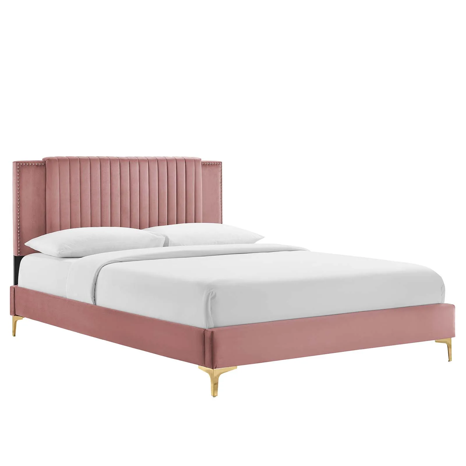 Modway - Zahra Channel Tufted Performance Velvet King Platform Bed