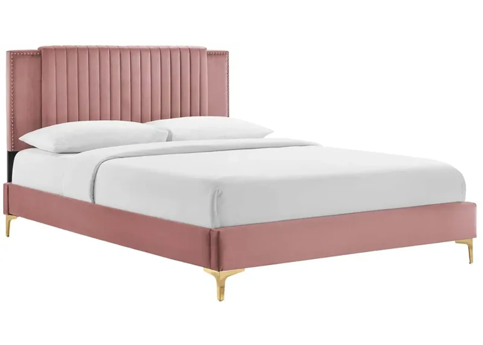 Modway - Zahra Channel Tufted Performance Velvet King Platform Bed