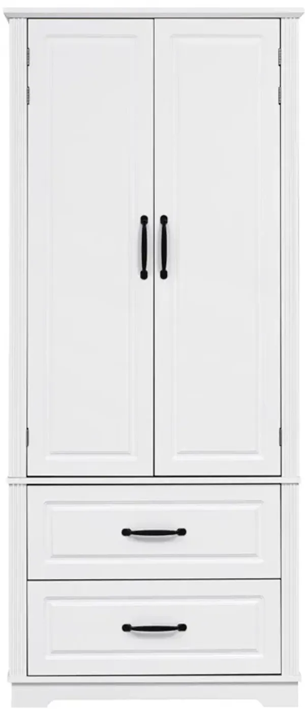 Merax Farmhouse Kitchen Pantry Cupboard Cabinet