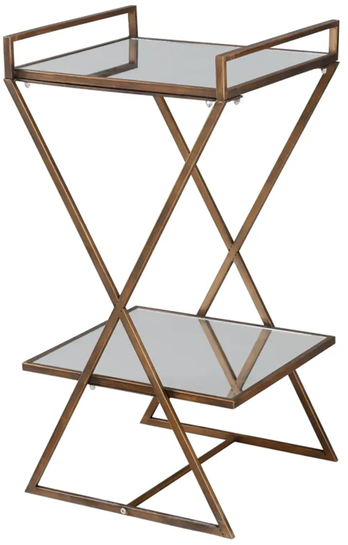 Brushed Bronze Accent Table