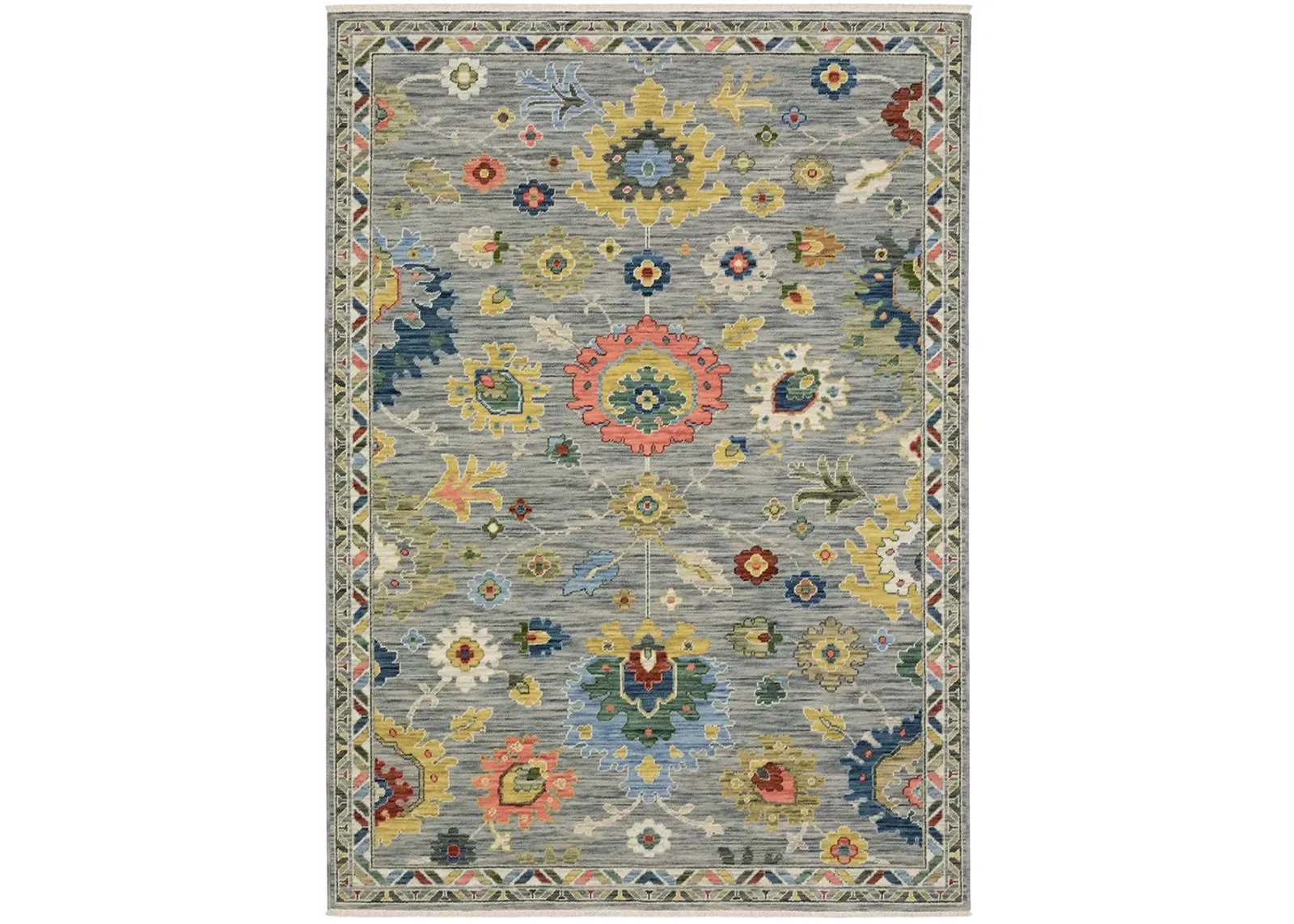 Lucca 2'6" x 12' Grey Rug