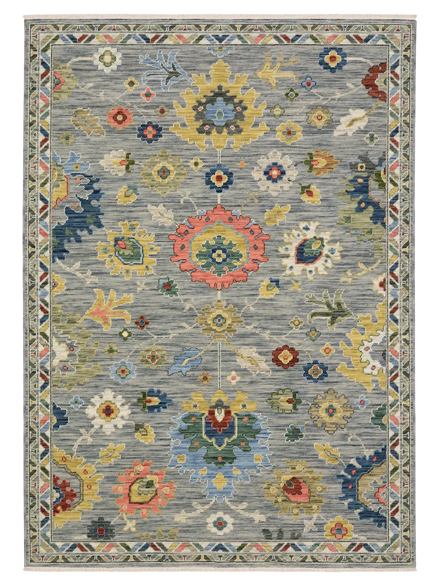 Lucca 2'6" x 12' Grey Rug