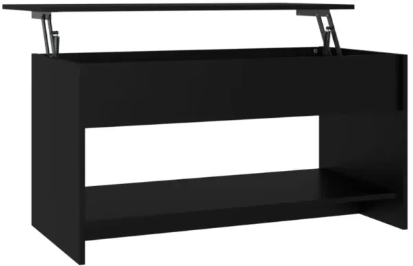 vidaXL Coffee Table Black 40.2"x19.7"x20.7" Engineered Wood