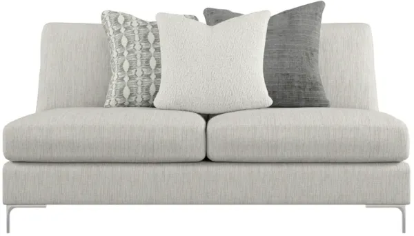 Eden Fabric Armless Loveseat