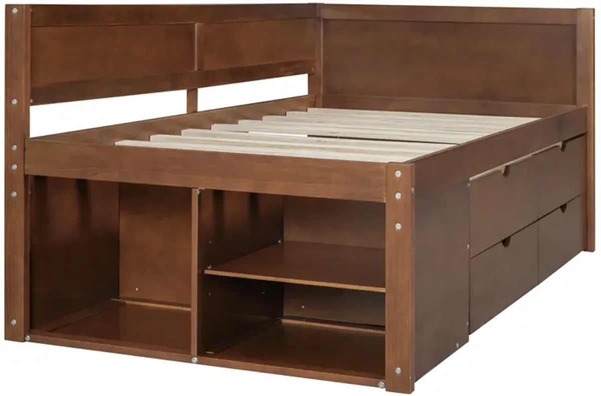 Merax Daybed with Drawers and Shelves