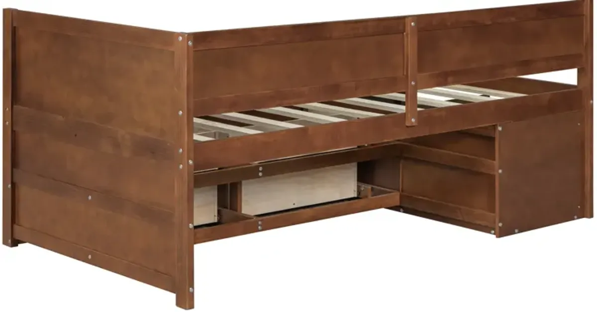 Merax Daybed with Drawers and Shelves