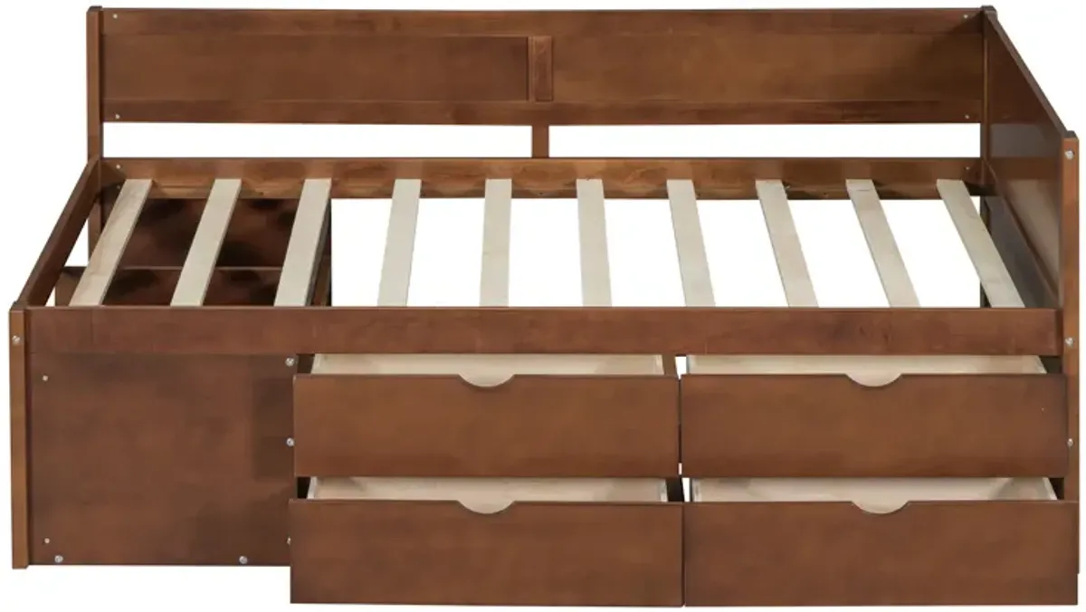 Merax Daybed with Drawers and Shelves