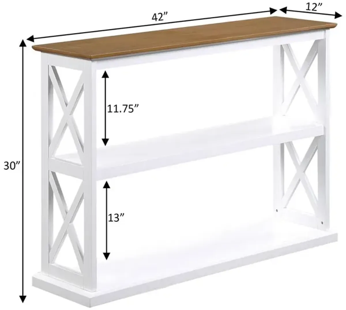 Convenience Concepts Coventry Console Table with Shelves