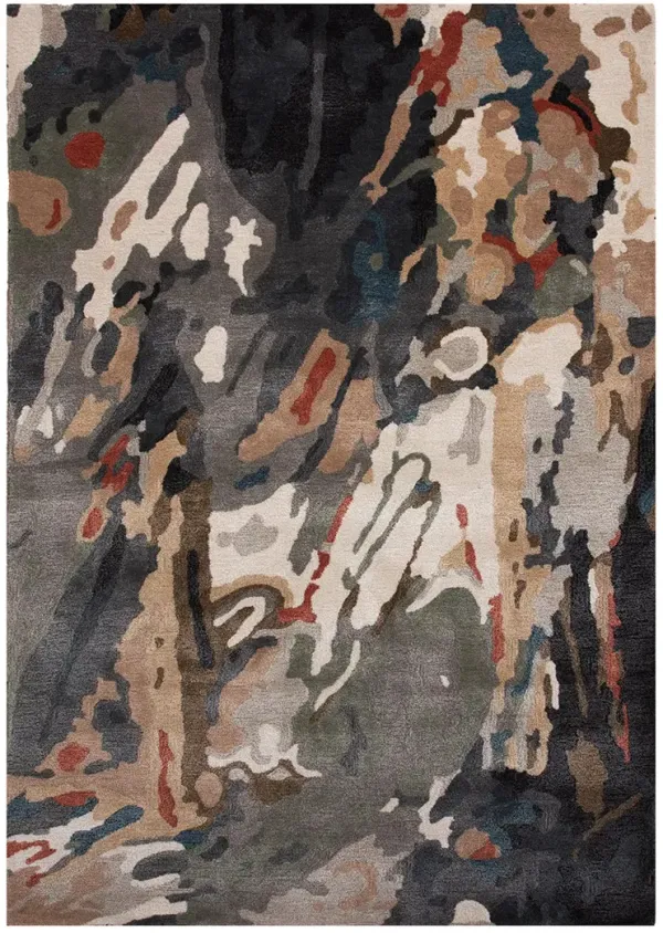 Kinetic KIN660 Gray/Rust 7'9" x 9'9" Rug
