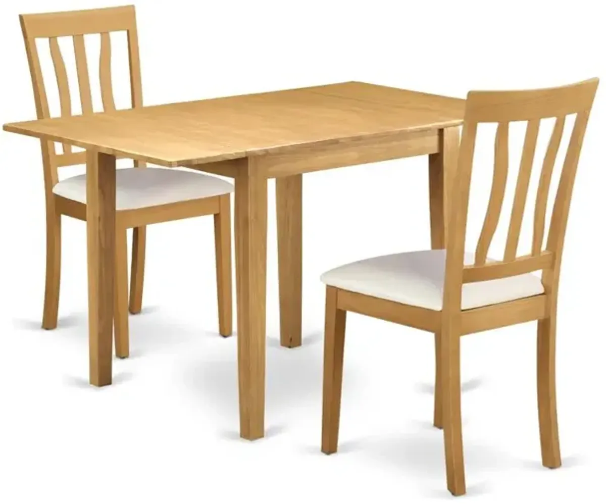 Dining Room Set Oak, NDAN3-OAK-LC