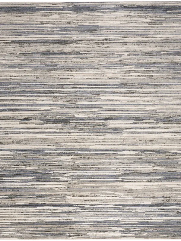 Serenity Home SRH03 Ivory/Gray/Blue 5'3" x 7'3" Rug