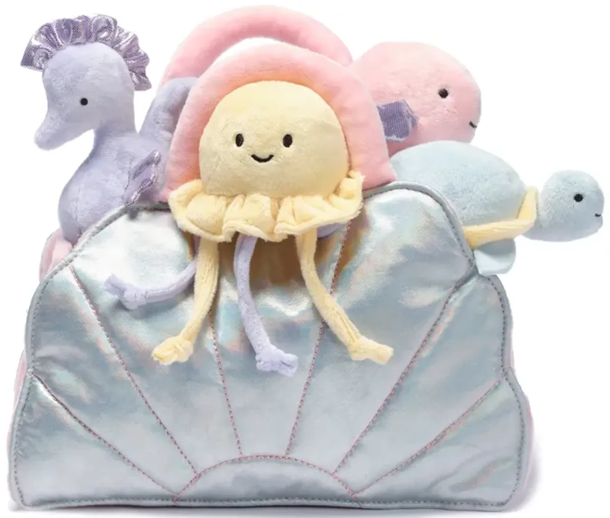 Lambs & Ivy Interactive Aquatic/Sea Shell Plush with Stuffed Animal Toys