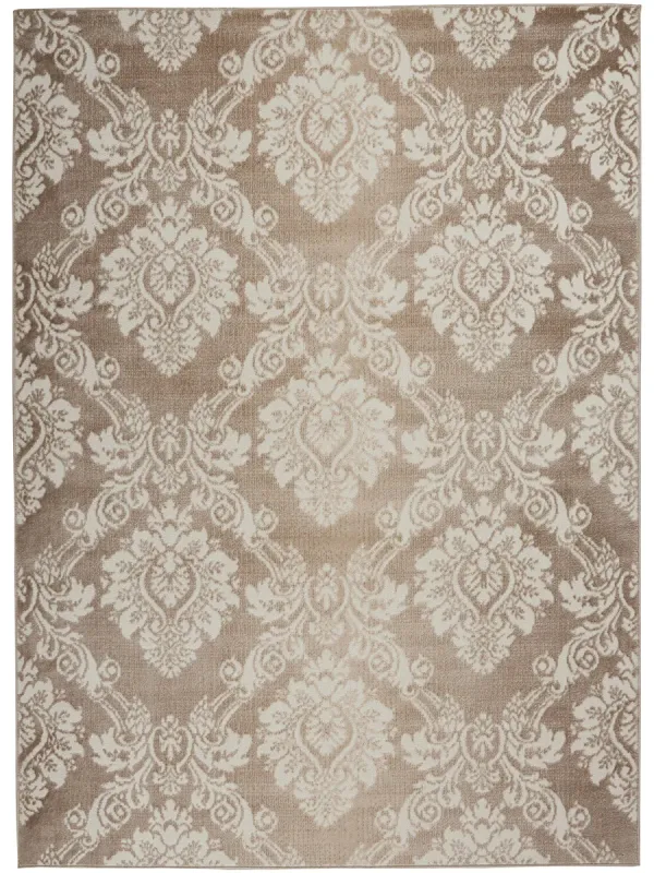 Elation ETN03 Ivory/Mocha 5'3" x 7'3" Rug