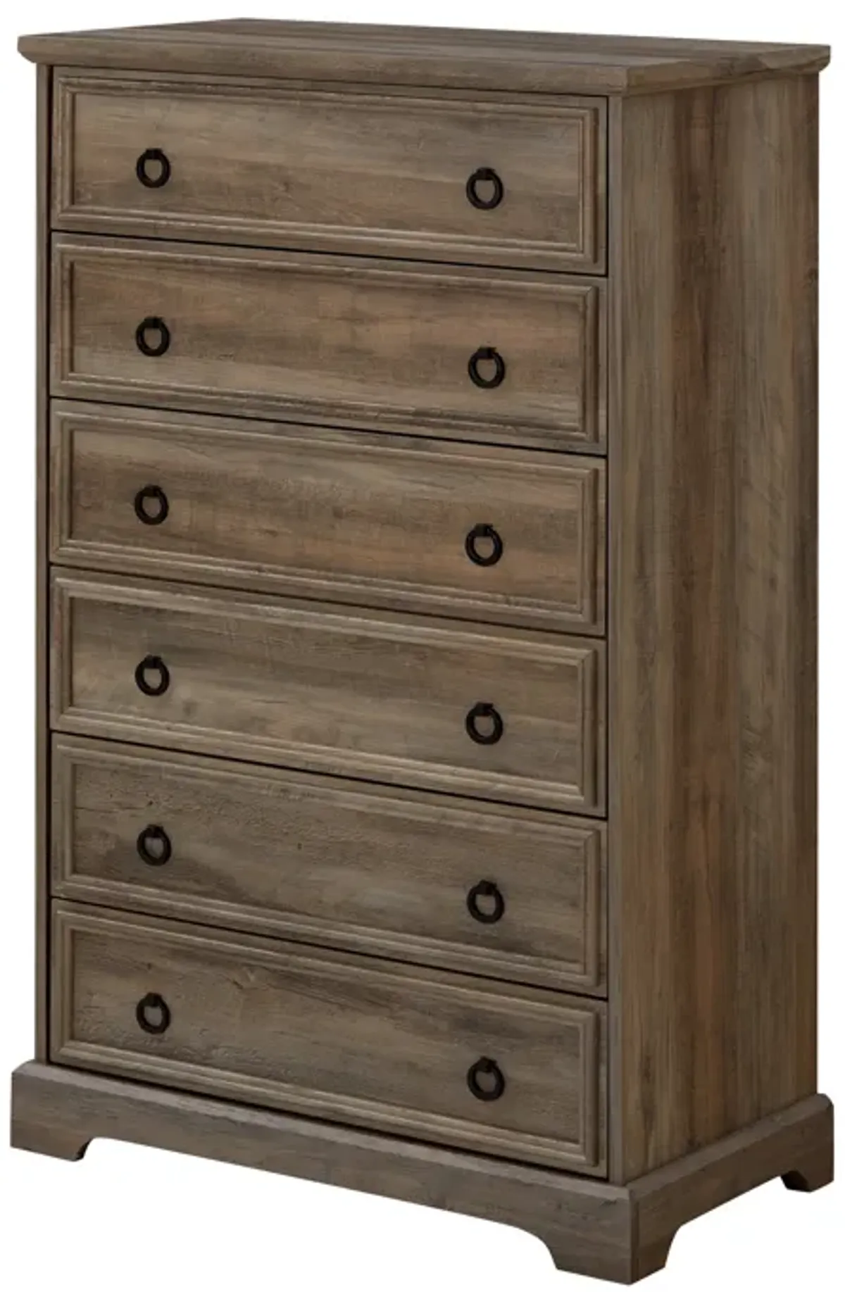 Gewnee Modern 6 Drawer Dresser, Dressers for Bedroom, Tall Chest of Drawers Closet Organizers & Storage Clothes - Easy Pull Handle, Textured Borders Living Room, Hallway,L 29.53''*W15.75''*H48.03''