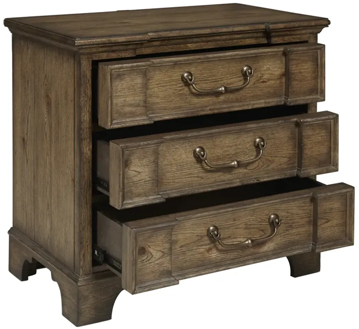 Revival Row 3 Drawer Nightstand