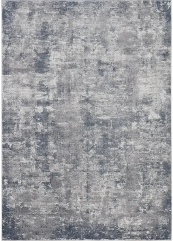 Rustic Textures RUS05 Gray 6' x 9' Rug