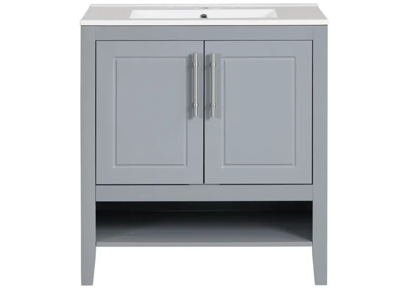 Merax Freestanding 30" Bathroom Furniture Vanity with Sink