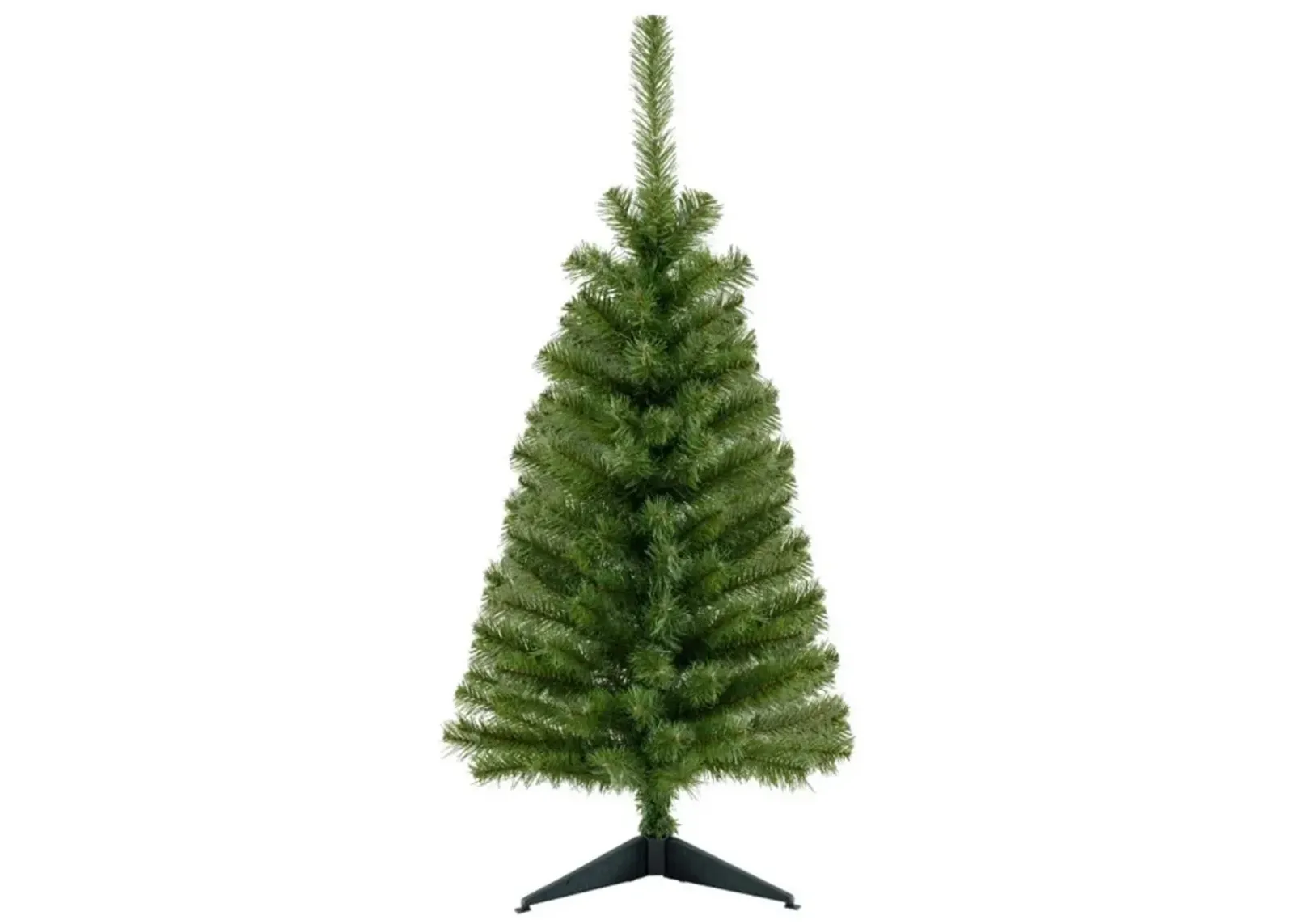 36 Inch Unlit Artificial Christmas Mini Tree with Plastic Stand