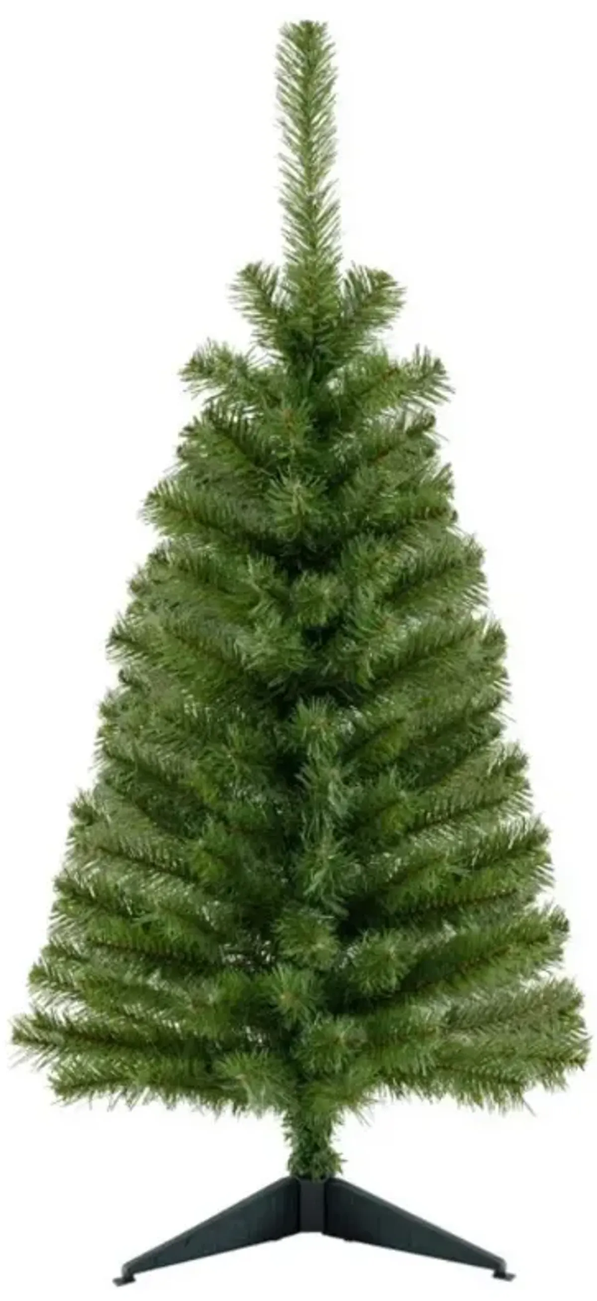 36 Inch Unlit Artificial Christmas Mini Tree with Plastic Stand