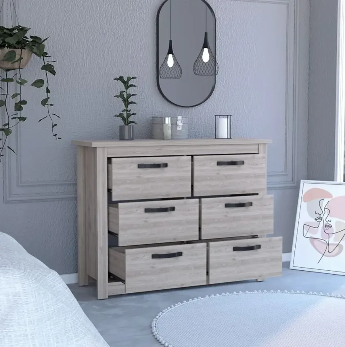 Westport Six Drawer Double Dresser