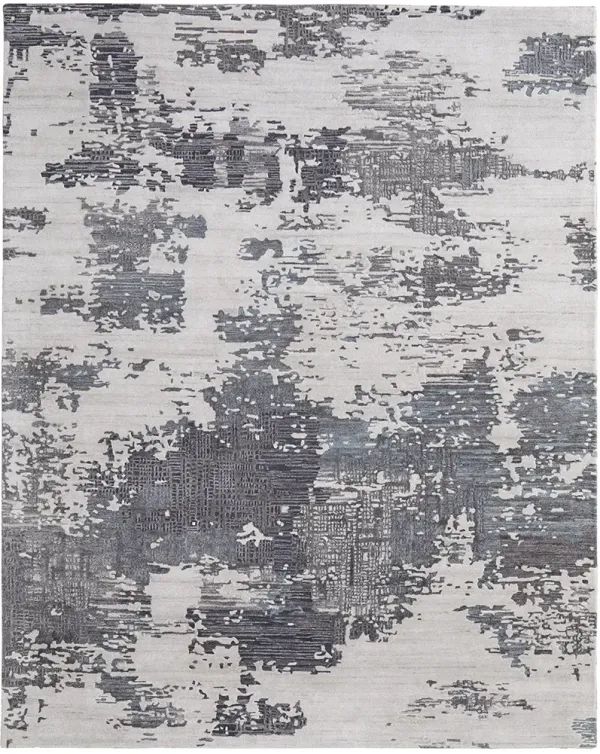 Zarah 8917F Ivory/Gray/Blue 2'6" x 8' Rug